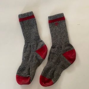 TIMBERLAND Boot Ragg Socks Red Gray great for Boots